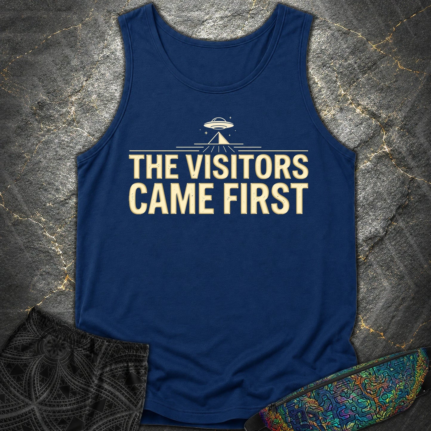 The Visittors Come First - The Visittors Come First Comfort Tank Top - True Navy