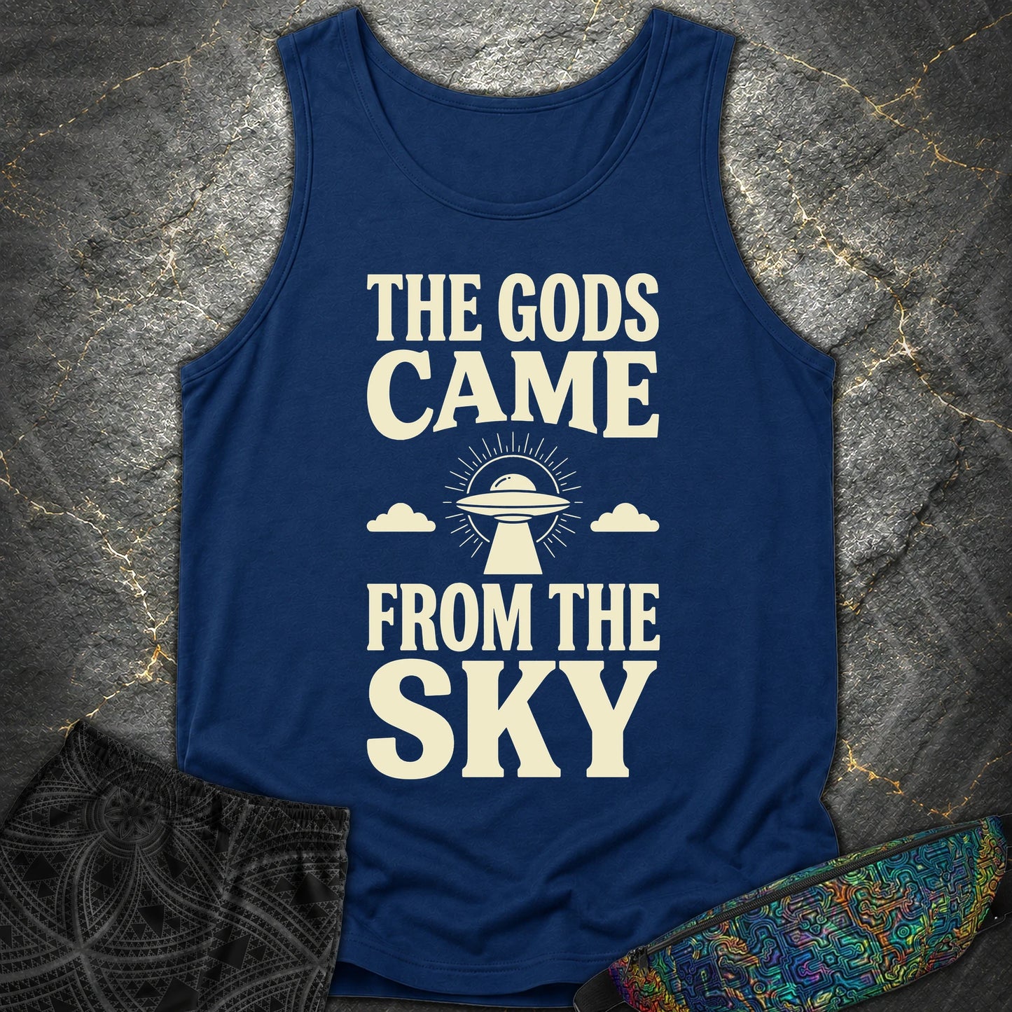 The Gods Come - The Gods Come Comfort Tank Top - True Navy