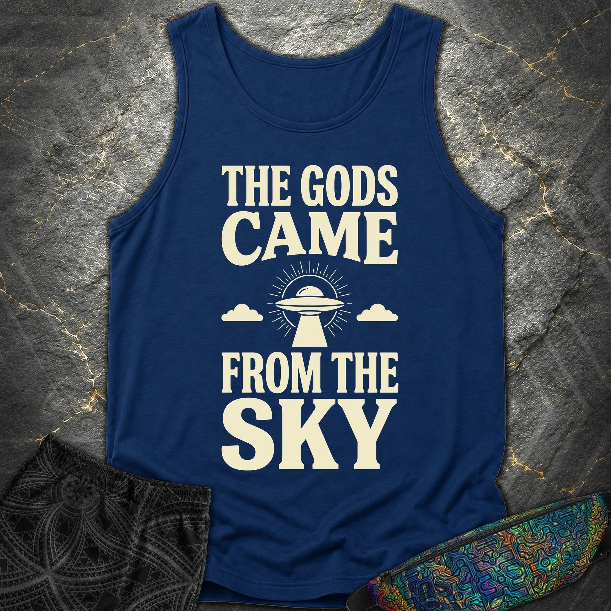 The Gods Come - The Gods Come Comfort Tank Top - True Navy