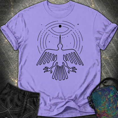 Geoglif Ptaka Biale - Geoglif Ptaka Biale Comfort T-Shirt - Violet