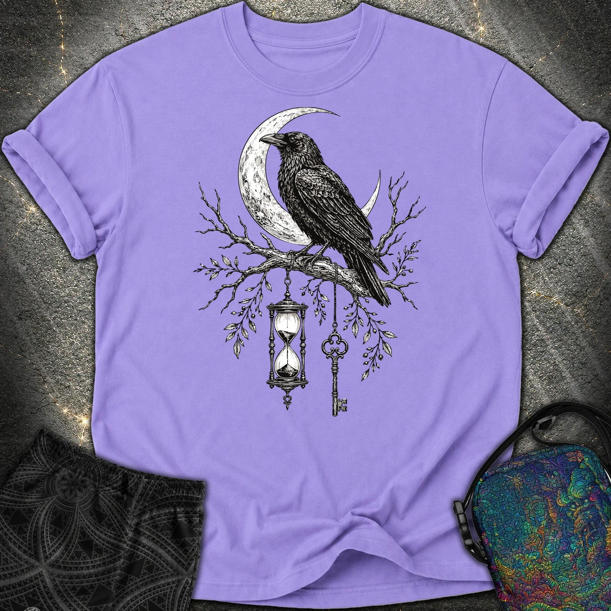 Crow Hourglass Key - Crow Hourglass Key Comfort T-Shirt - Violet