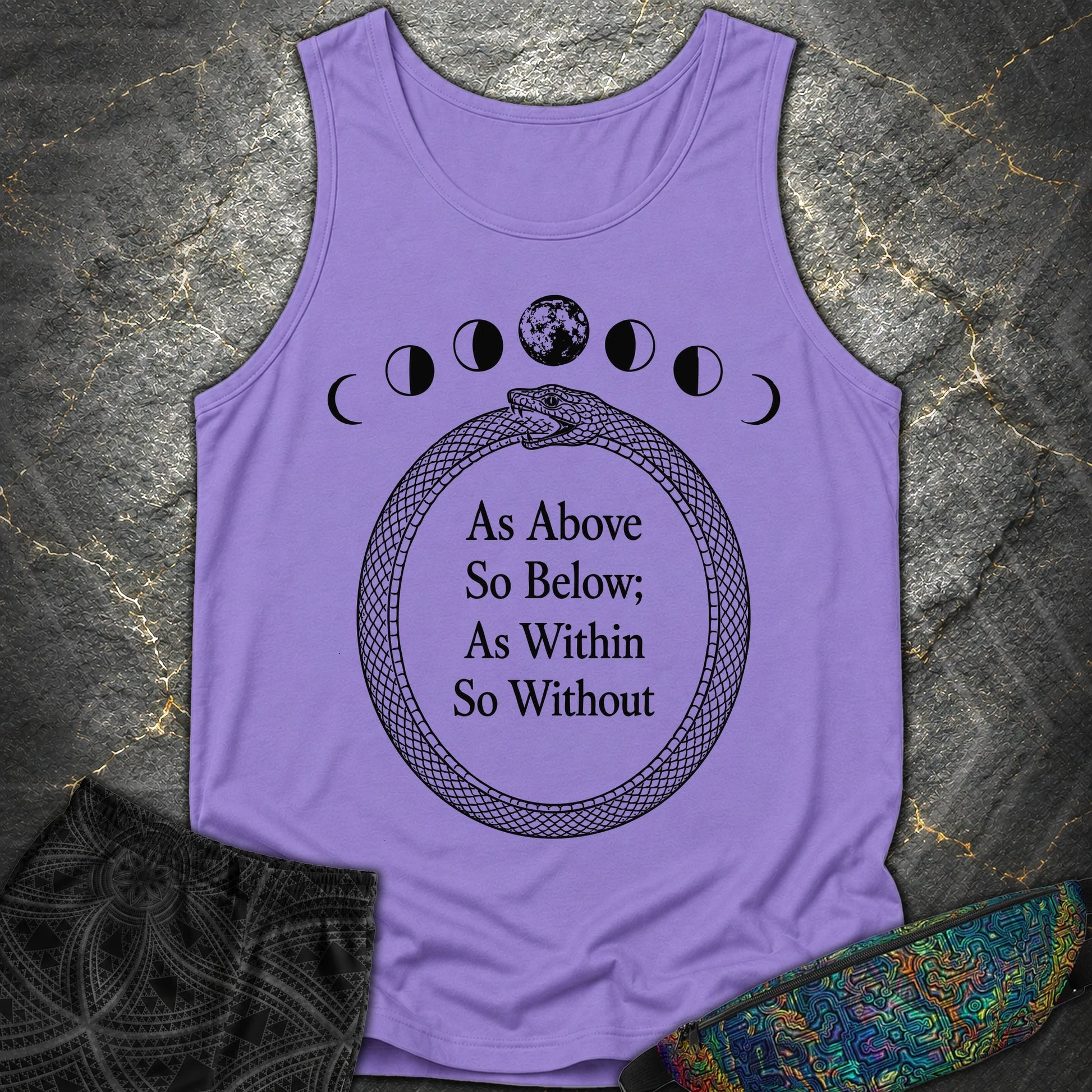 As Above So Below Ouroboros - As Above So Below Ouroboros Comfort Tank Top - Violet