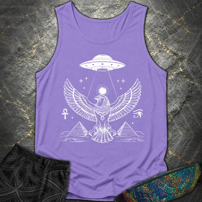 Solar Falcon Beneath the Starship - Solar Falcon Beneath the Starship Comfort Tank Top - Violet