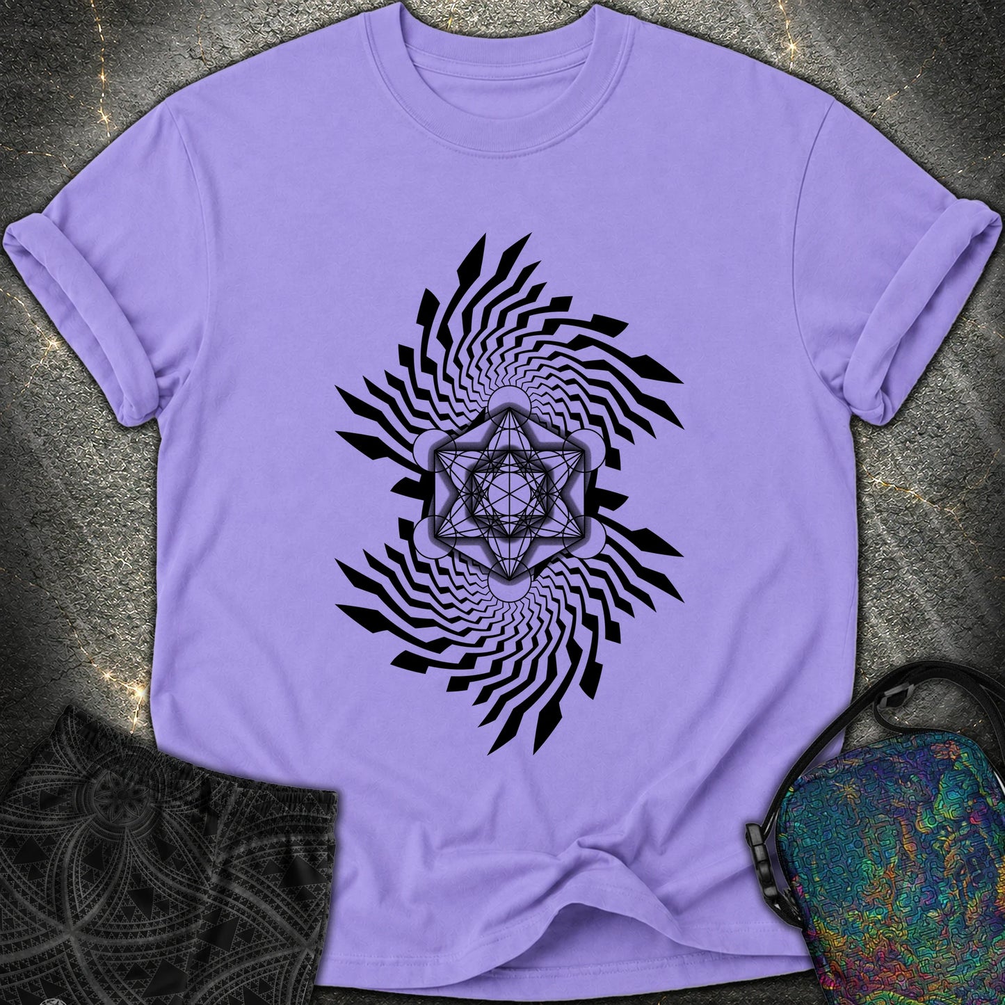 Spiral Metatron T-Shirt - Spiral Metatron Comfort T-Shirt - Violet