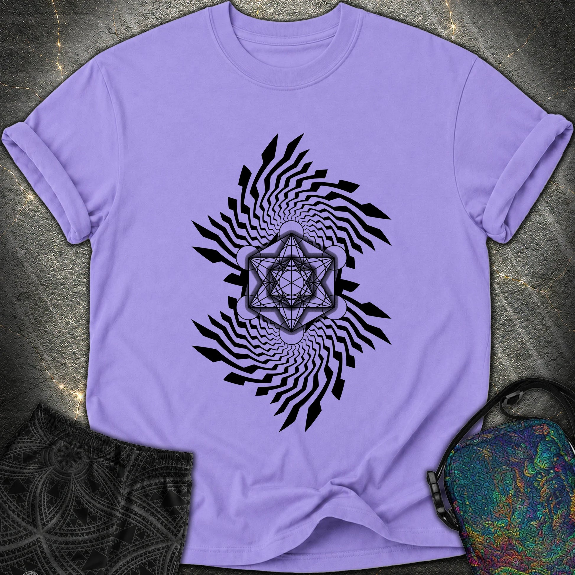 Spiral Metatron T-Shirt - Spiral Metatron Comfort T-Shirt - Violet