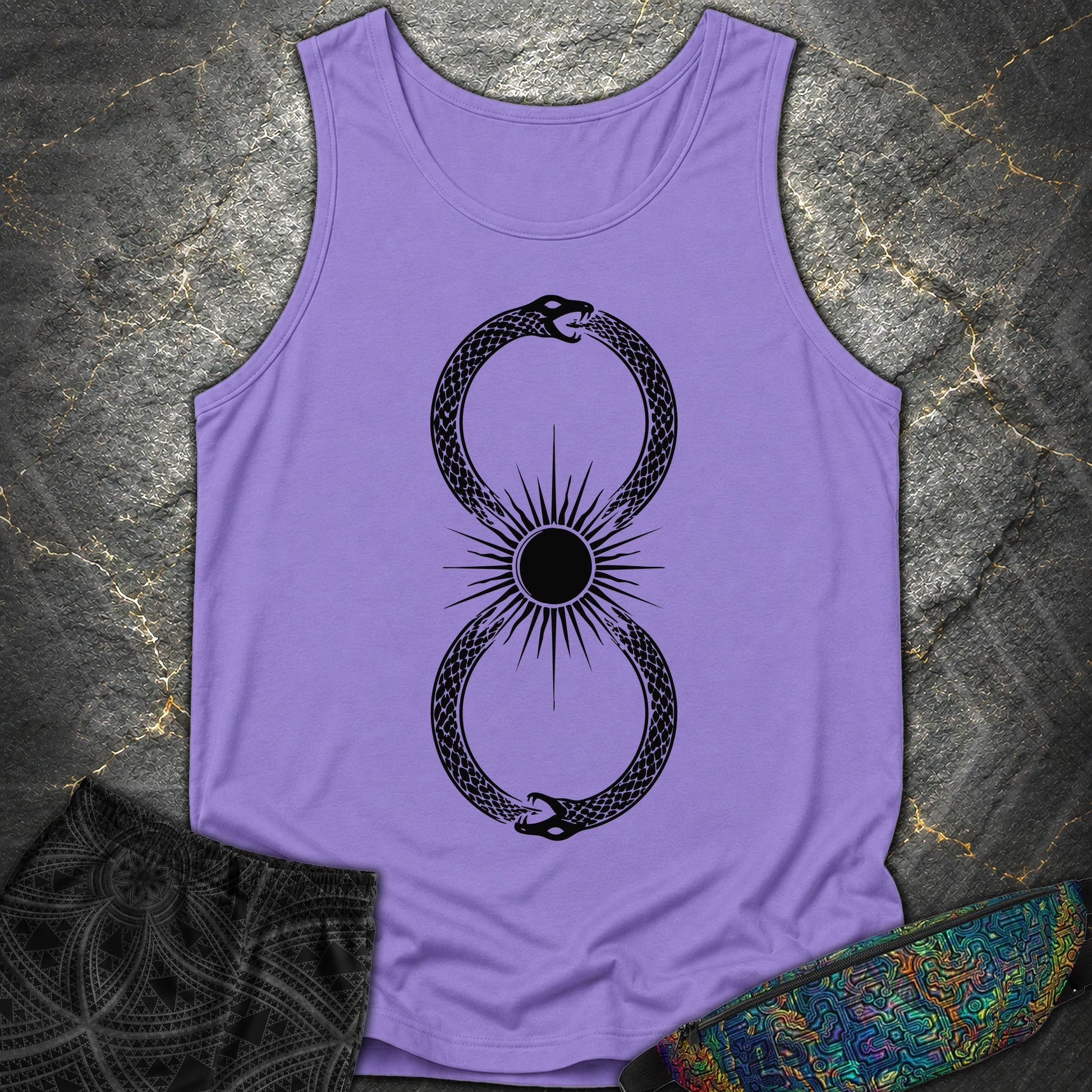 Ouroboros Sun - Ouroboros Sun Comfort Tank Top - Violet