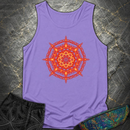 Radiant Geometry Portal Mandala - Radiant Geometry Portal Mandala Comfort Tank Top - Violet