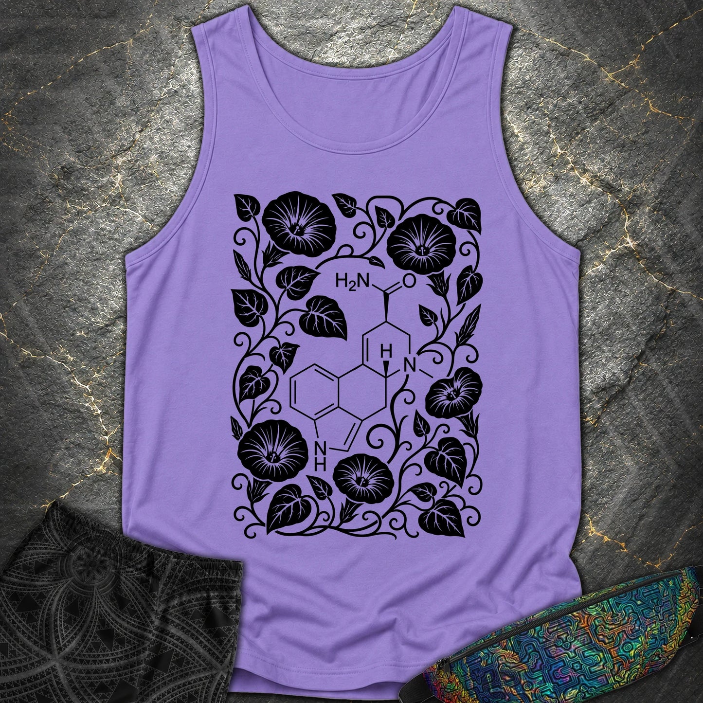Morning Glory Molecule - Morning Glory Molecule Comfort Tank Top - Violet