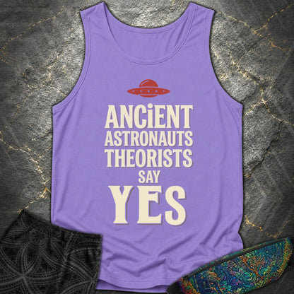 Ancient Astronaut Sey Yes 3 - Ancient Astronaut Sey Yes 3 Comfort Tank Top - Violet