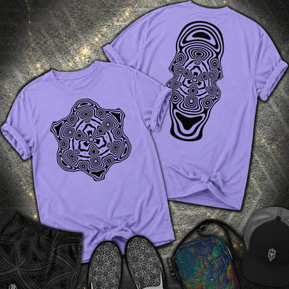 Mind Blown Black 2 Sided Comfort T-Shirt - Mind Blown Black 2 Sided Comfort T-Shirt - Violet