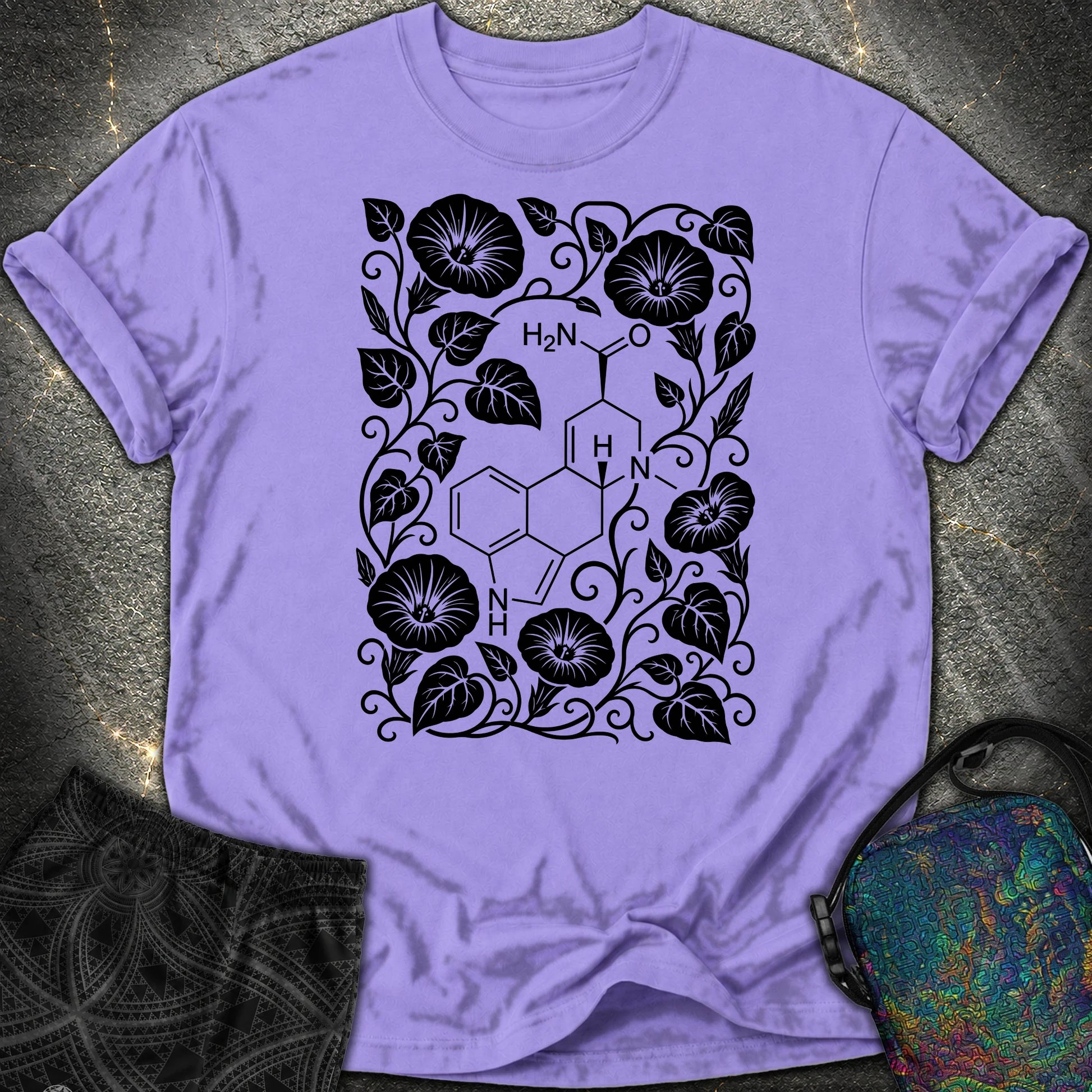Morning Glory Molecule - Morning Glory Molecule Comfort T-Shirt - Violet