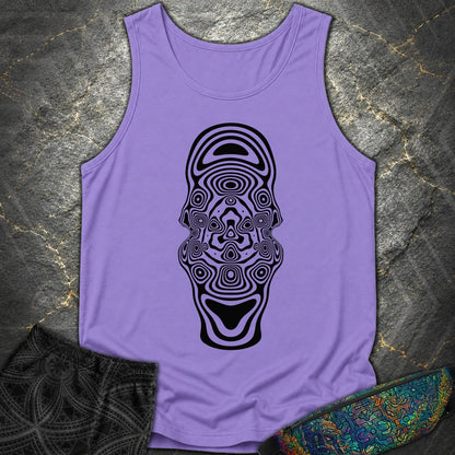 Mind Blown Black Comfort Tank Top - Mind Blown Black Comfort Tank Top - Violet