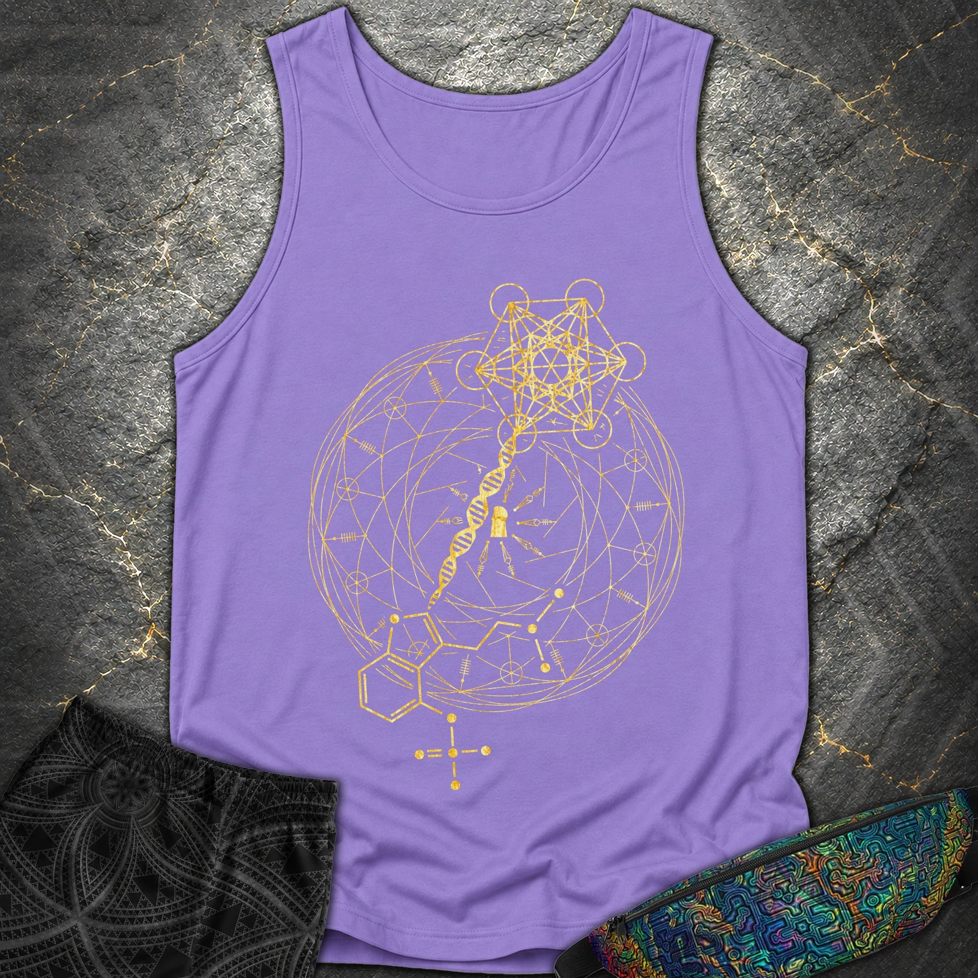 Psilocybin Key To Universe - Psilocybin Key To Universe Tank Top - Violet