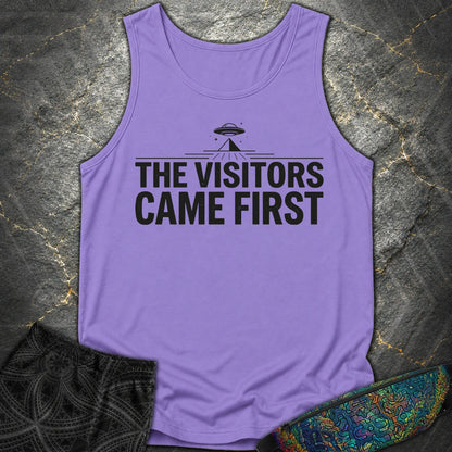 The Visittors Come First Czarne - The Visittors Come First Czarne Comfort Tank Top - Violet