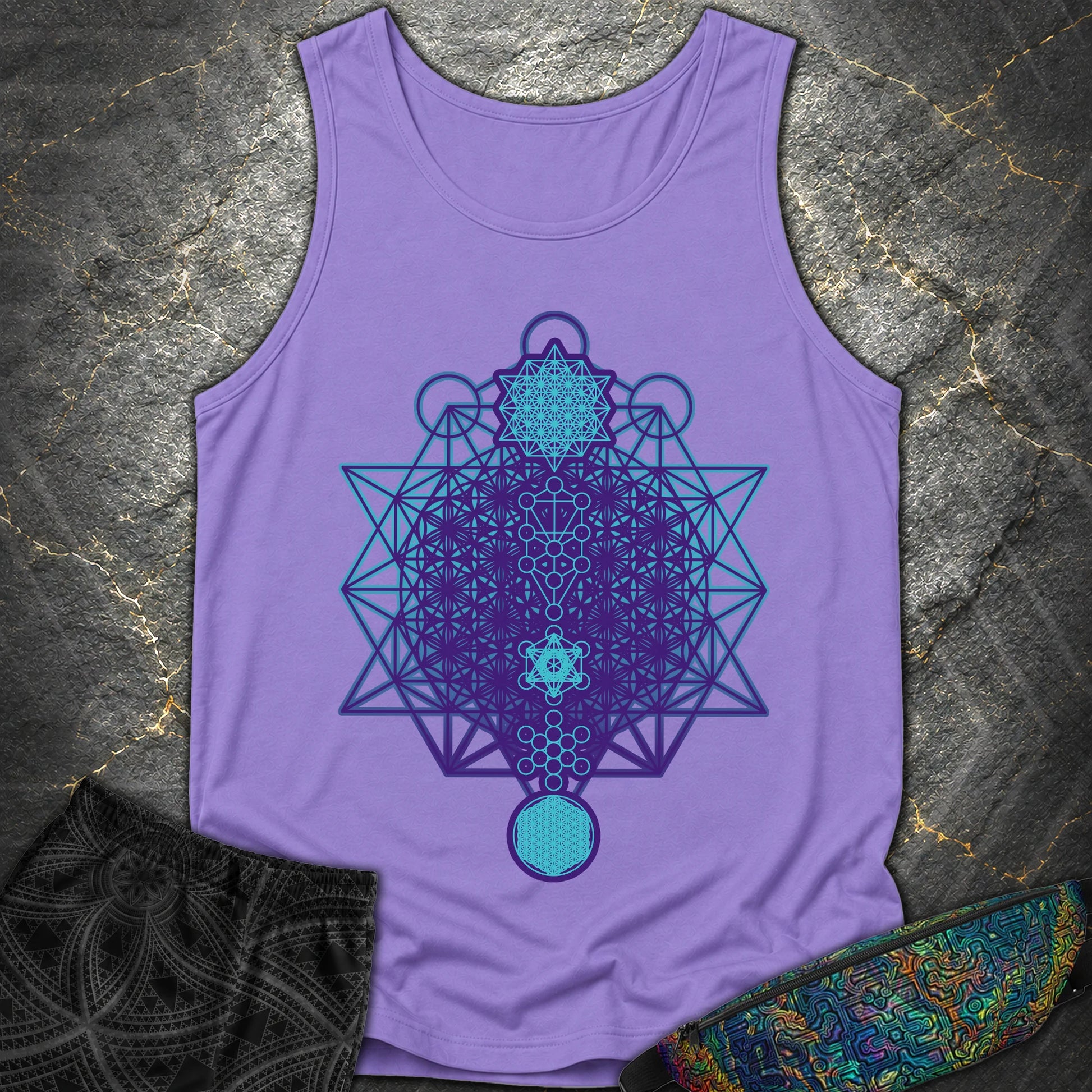 All The Sacred Geometry - All The Sacred Geometry Tank - Violet
