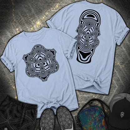Mind Blown Black 2 Sided Comfort T-Shirt - Mind Blown Black 2 Sided Comfort T-Shirt - Washed Denim