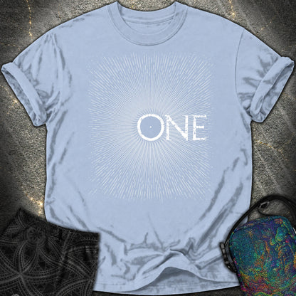 We Are All One Comfort T-Shirt - We Are All One Comfort T-Shirt - Washed Denim