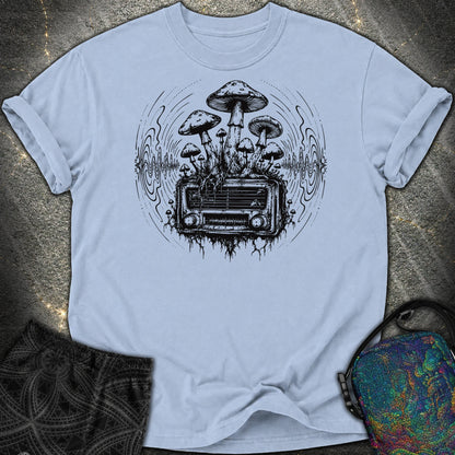 Mushroom Radio - Mushroom Radio Comfort T-Shirt - Washed Denim