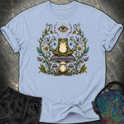 enlightened Frog - enlightened Frog Comfort T-Shirt - Washed Denim