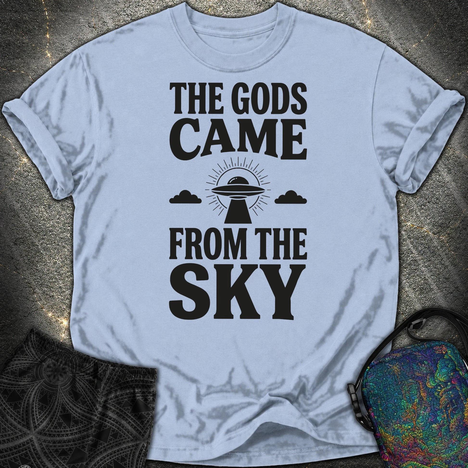 The Gods Come Ciemne - The Gods Come Ciemne Comfort T-Shirt - Washed Denim