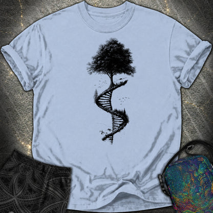 Tree of Life DNA Double Helix Comfort T-Shirt - Tree of Life DNA Double Helix Comfort T-Shirt - Washed Denim