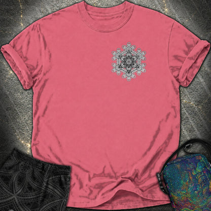 Metatron Fractal Star Comfort T-shirt - Metatron Fractal Star Comfort T-shirt - Watermelon