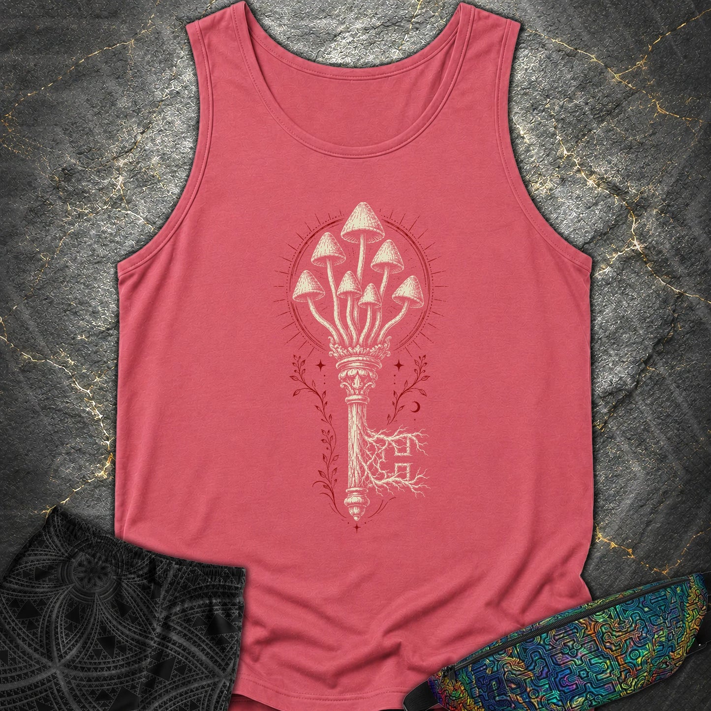 The Mushroom Key - The Mushroom Key Comfort Tank Top - Watermelon