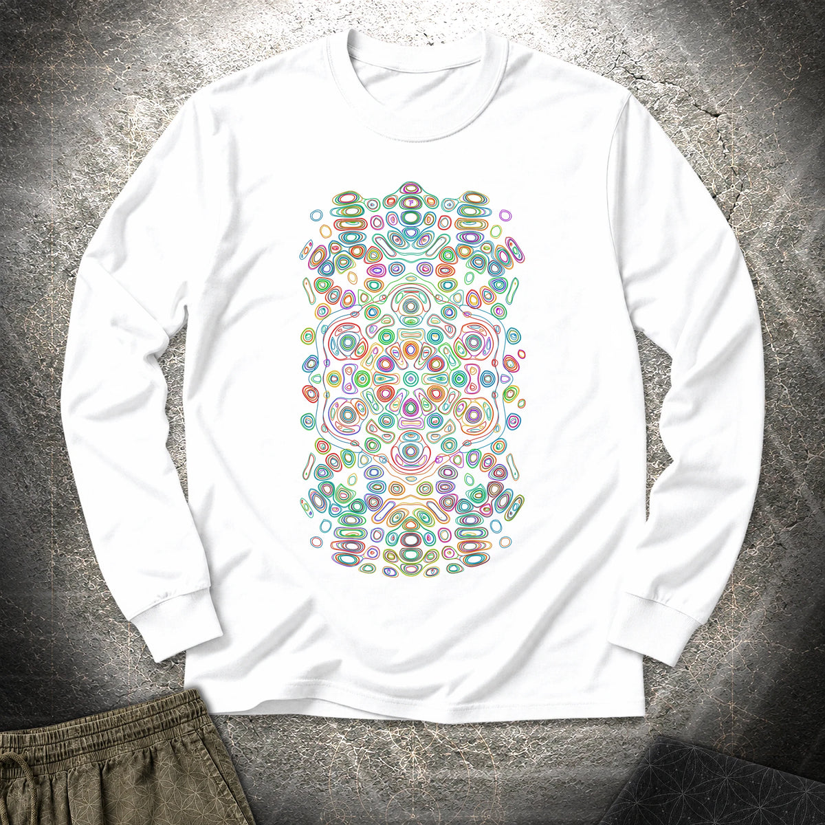 Frequency Of Color - Frequency Of Color Long Sleeve Shirt - White