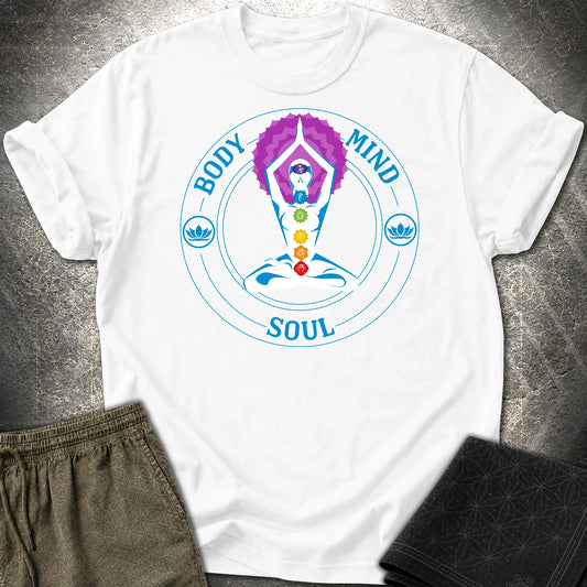 Body Mind Soul T-Shirt - Body Mind Soul T-Shirt - White