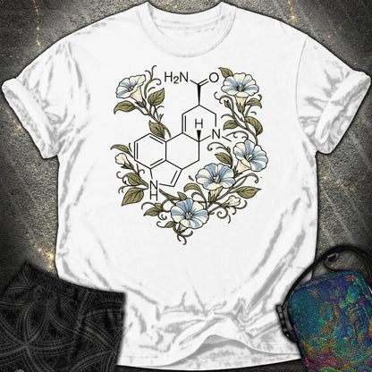 Morning Glory Molecule Color - Morning Glory Molecule Color Comfort T-Shirt - White