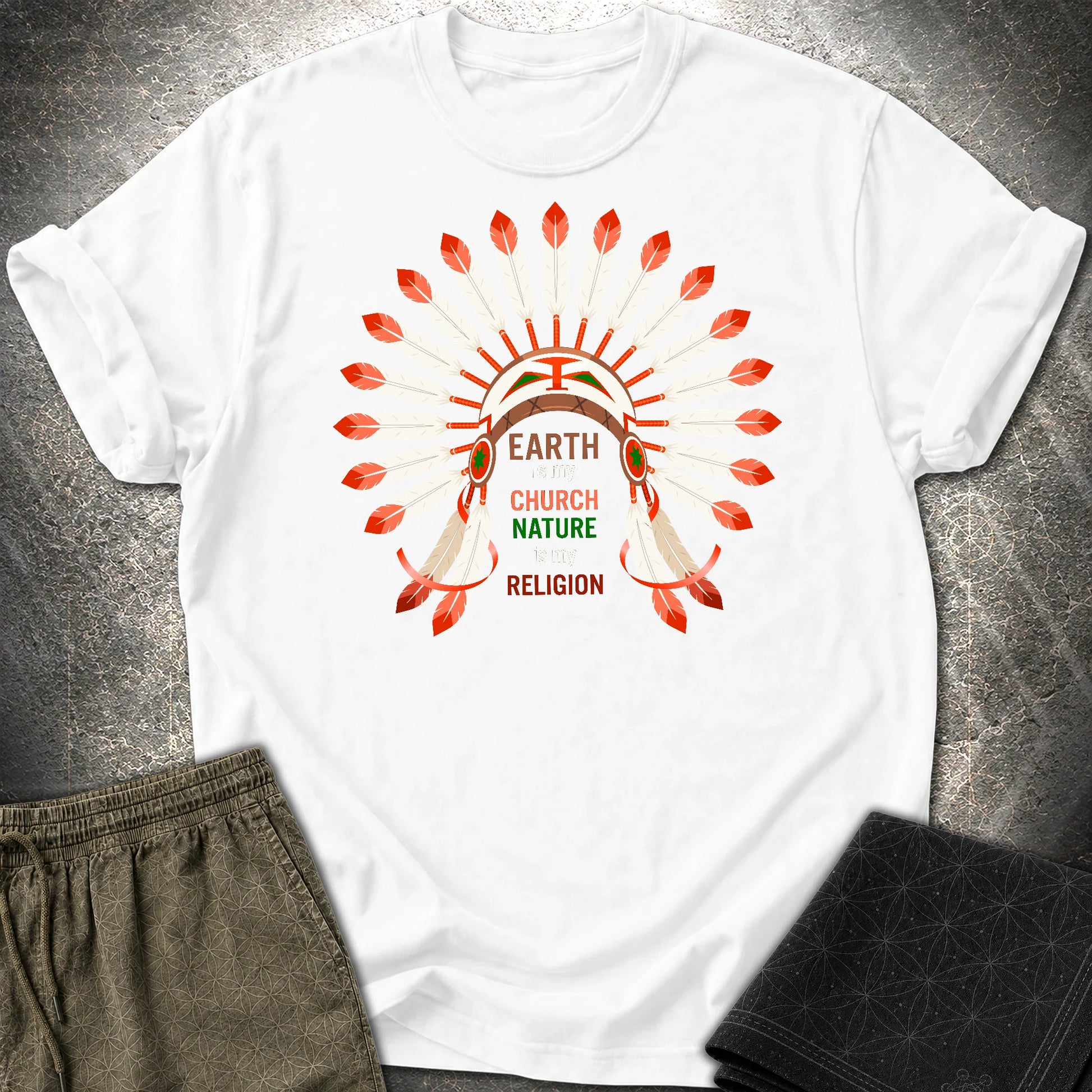 Earth Is My Church T-Shirt - Earth Is My Church T-Shirt - White