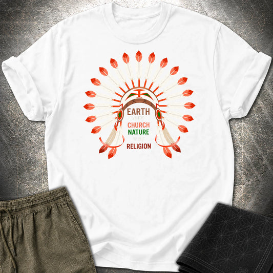 Earth Is My Church T-Shirt - Earth Is My Church T-Shirt - White
