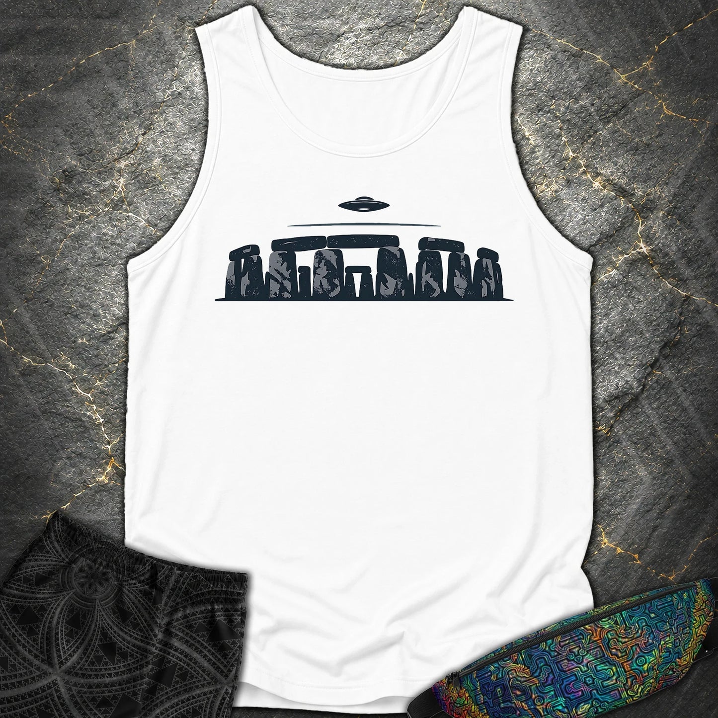 Kamienny Krąg I UFO - Kamienny Krąg I UFO Comfort Tank Top - White