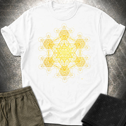 Fractal Metatron's Cube T-Shirt - Fractal Metatron's Cube T-Shirt - White
