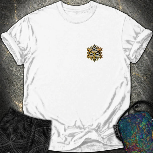 Sacred Gold Merkaba Comfort T-shirt - Sacred Gold Merkaba Comfort T-shirt - White
