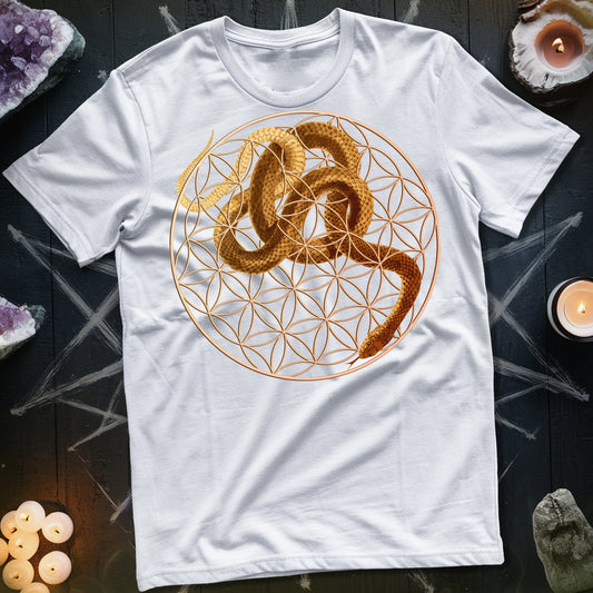 Flower Of Life Snake T-Shirt