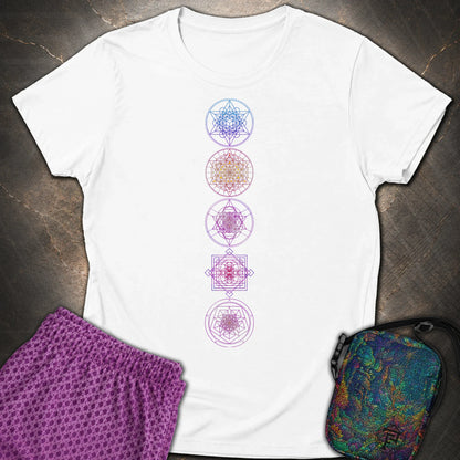 Sacred Geometry T-Shirt - Sacred Geometry Womens T-Shirt - White