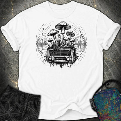 Mushroom Radio - Mushroom Radio Comfort T-Shirt - White