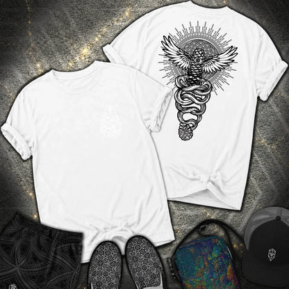 Pineal Gland Awakening 2 Sided Comfort T-Shirt - Pineal Gland Awakening 2 Sided Comfort T-Shirt - White