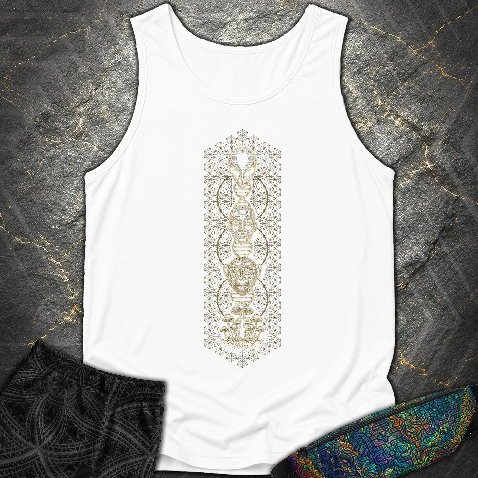 Alien Evolution Comfort Tank - Alien Evolution Comfort Tank - White