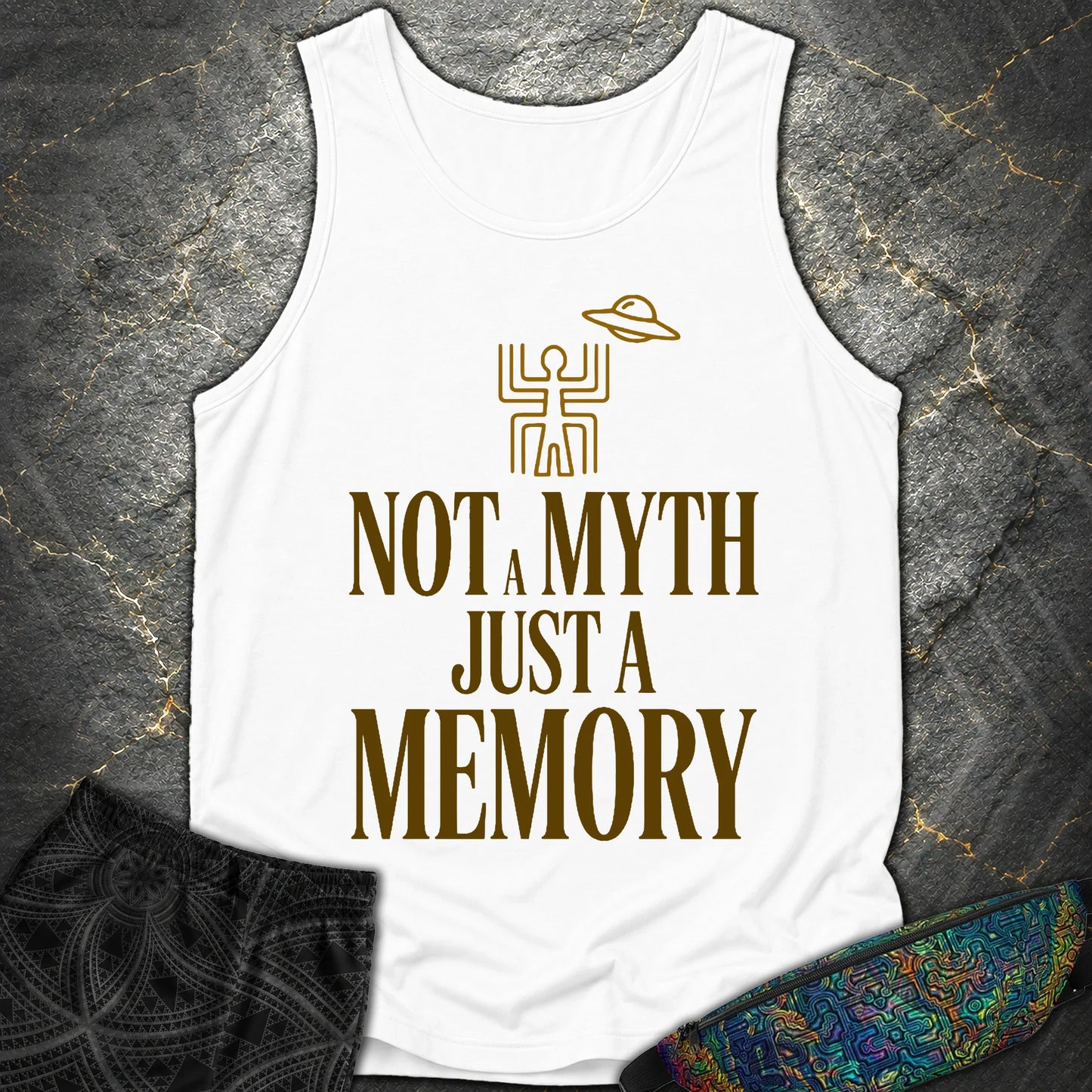 Not A Myth Ciemne - Not A Myth Ciemne Comfort Tank Top - White