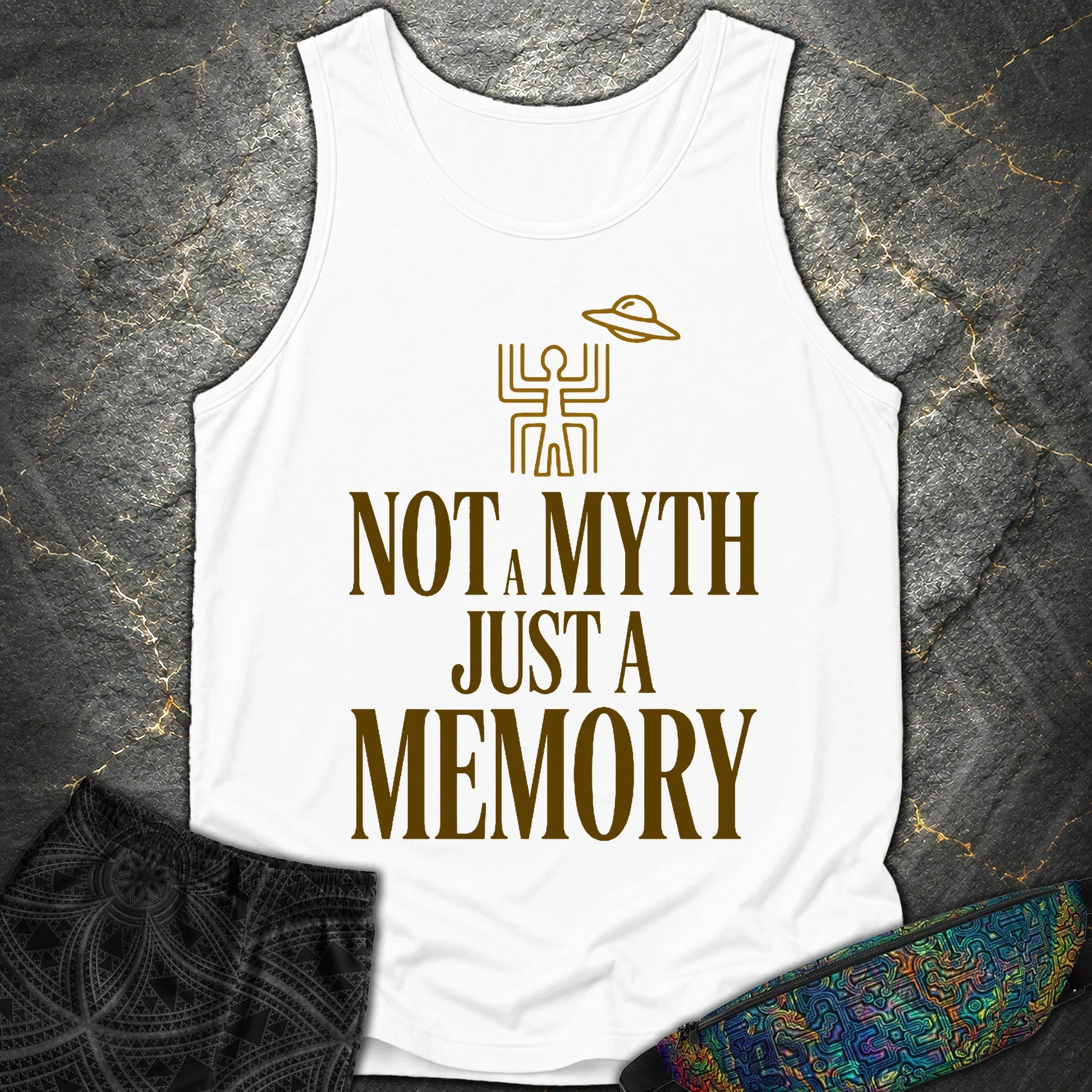Not A Myth Ciemne - Not A Myth Ciemne Comfort Tank Top - White