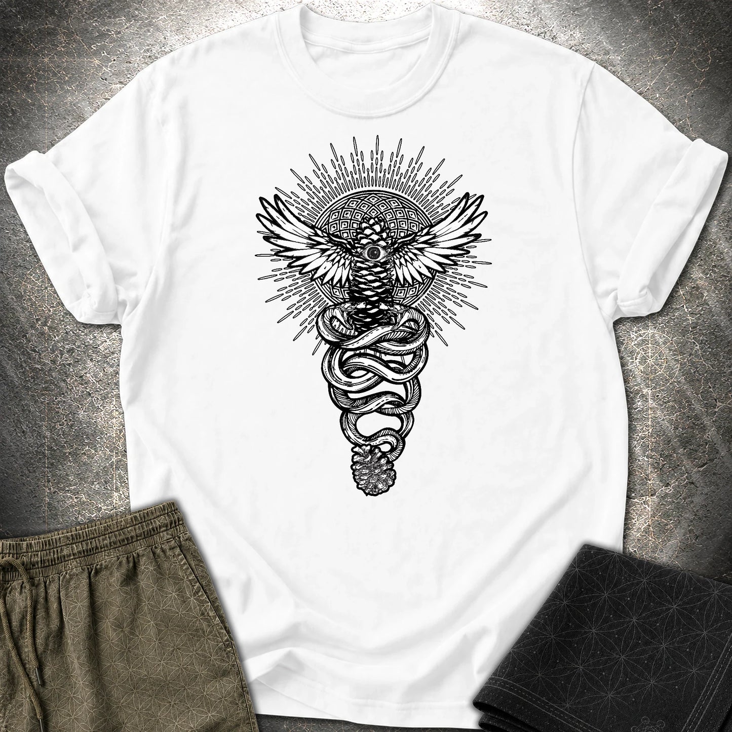PIneal Gland Transformation T-Shirt - PIneal Gland Transformation T-Shirt - White