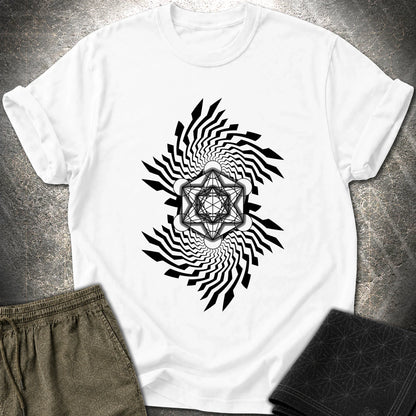 Spiral Metatron T-Shirt - Spiral Metatron T-Shirt - White