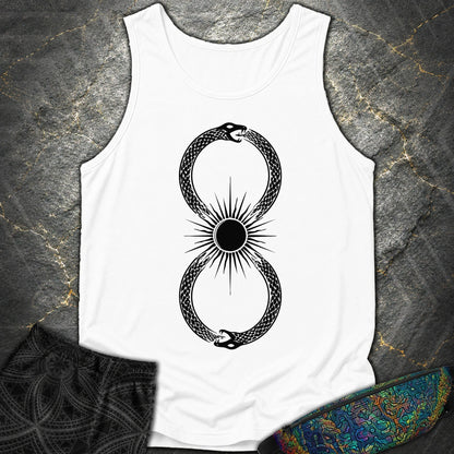 Ouroboros Sun - Ouroboros Sun Comfort Tank Top - White