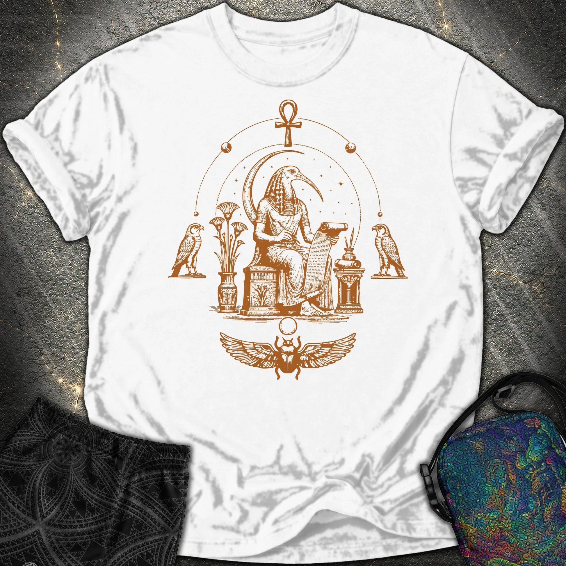 Ibis Scribe Beneath the Moon - Ibis Scribe Beneath the Moon Comfort T-Shirt - White