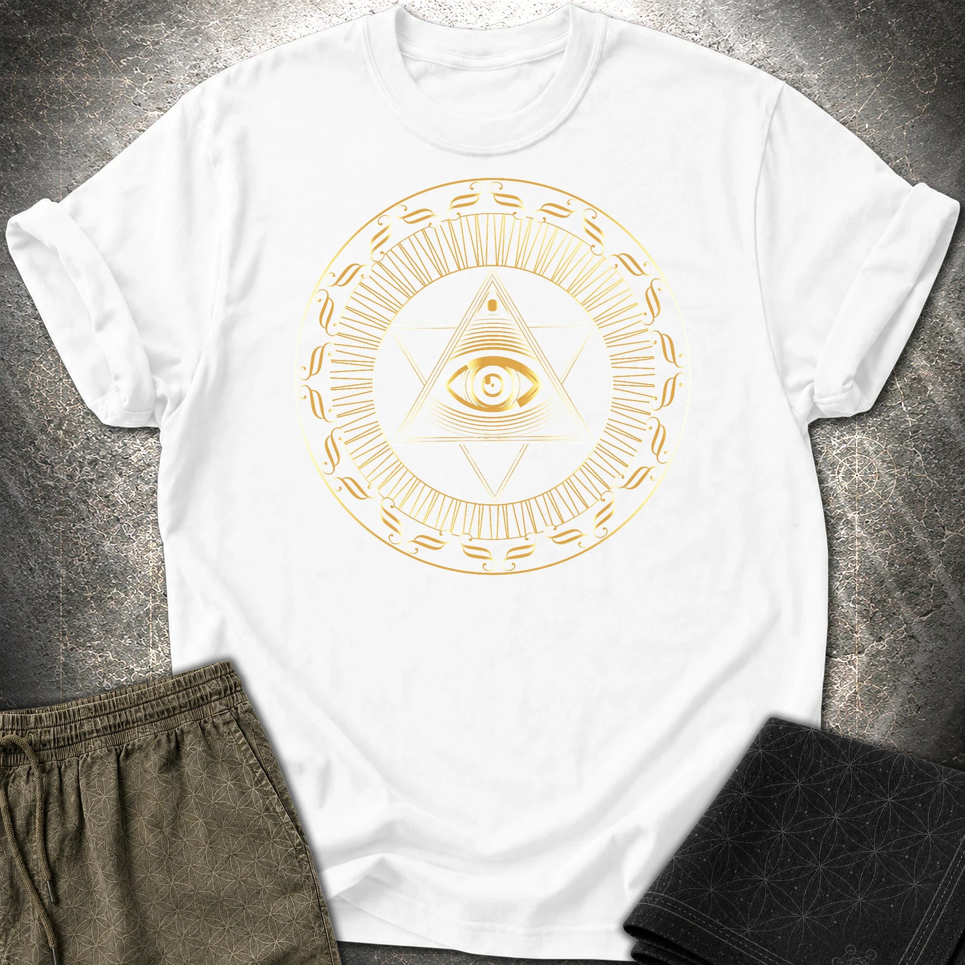 Eye Of Providence Star T-Shirt - Eye Of Providence Star T-Shirt - White