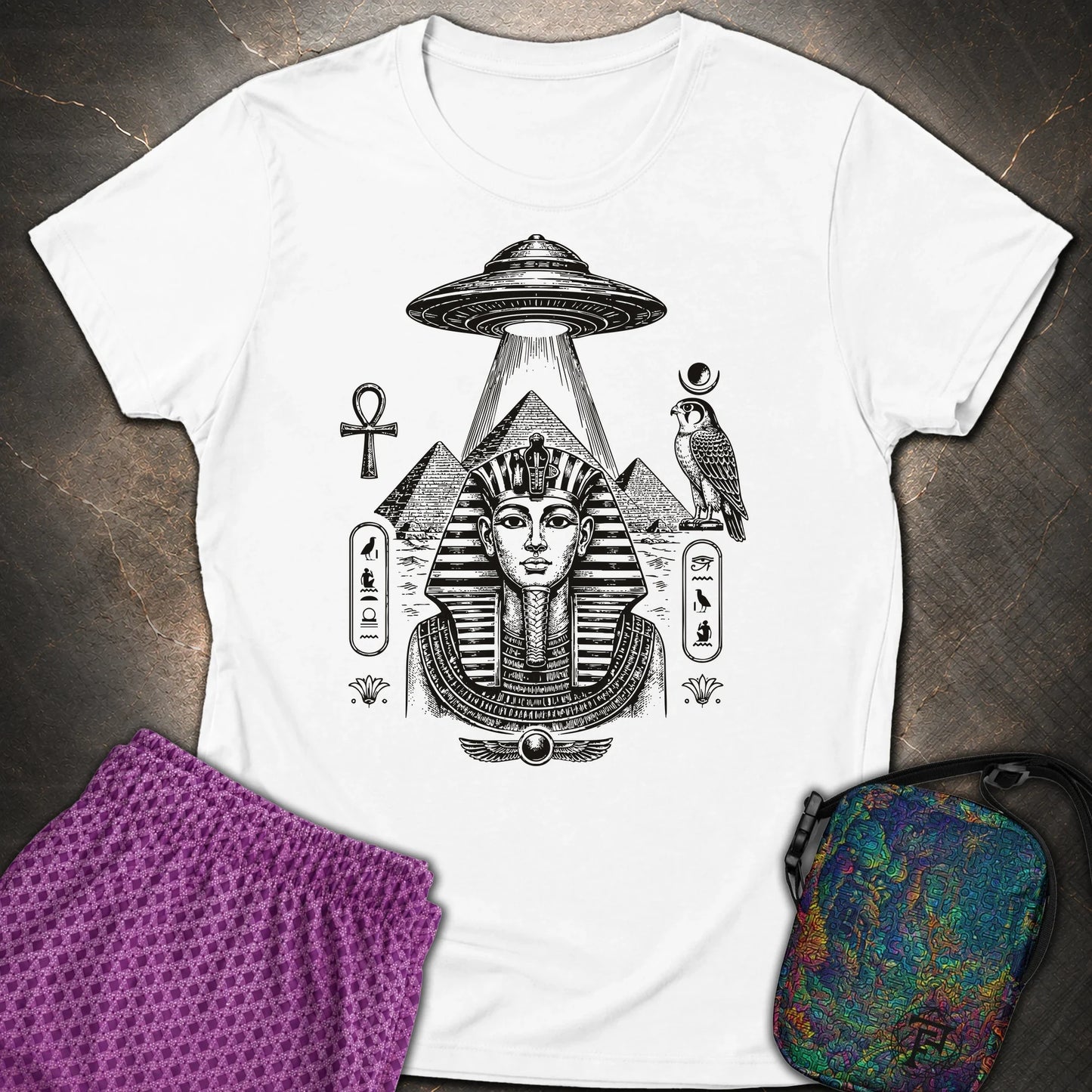 Pharaoh Under the Alien Light - Pharaoh Under the Alien Light Womens T-Shirt - White