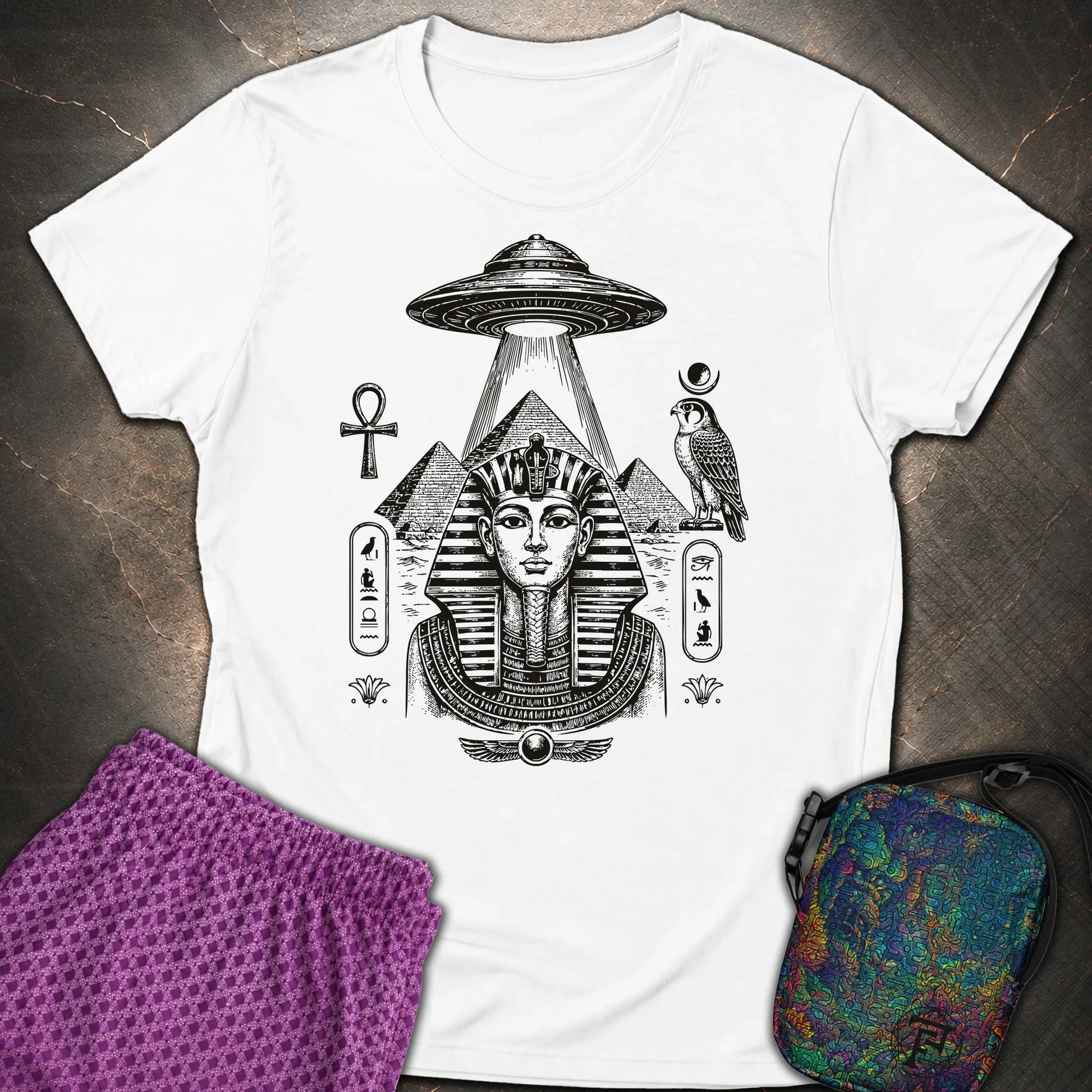 Pharaoh Under the Alien Light - Pharaoh Under the Alien Light Womens T-Shirt - White