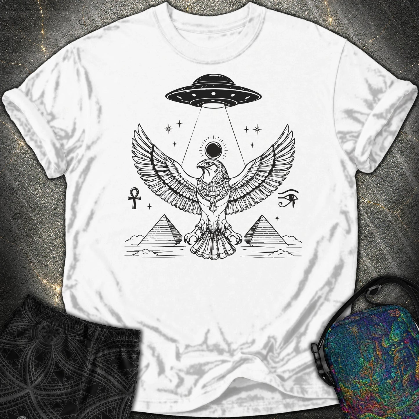 Shadow Falcon Under Alien Light - Shadow Falcon Under Alien Light Comfort T-Shirt - White